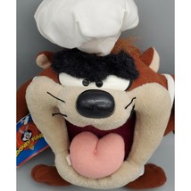Chef Taz Looney Tunes 1997 Vintage Plush with Tag 9&quot; Warner Bros. Equity... - $16.82