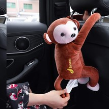Cartoon Monkey Tissue Box Cover Khaki 45cm - $514.41 MXN