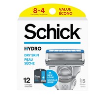 Schick Hydro 5 Sense Hydrate Razor Refills for Men, 12 Count (Pack of 1) - £47.15 GBP