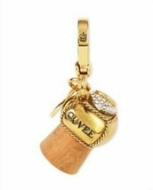 Juicy Couture Charm 2005 P&G Champagne Cork Gold Tone New Original Labeled Box - $248.00