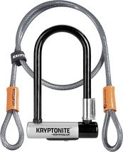 Kryptonite Kryptolok Mini-7 Bike U-Lock With Cable, Heavy Duty Anti-Theft - $75.99