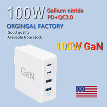 100W Gan Charger Usb C Power Adapter For Samsung Galaxy Apple Macbook Iphone Pad - £42.47 GBP
