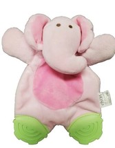 Carter&#39;s Child Of Mine Pink Elephant Lovey Teether Toy Plush baby soft toy  - £6.89 GBP