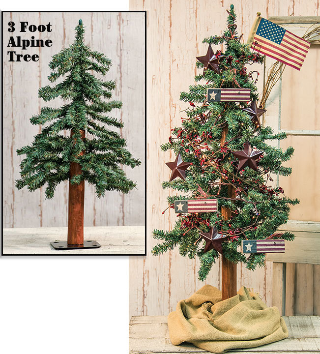Natural Looking Alpine Christmas Tree Rustic Holiday Decor 2' 3' 4' - $37.61 - $69.29