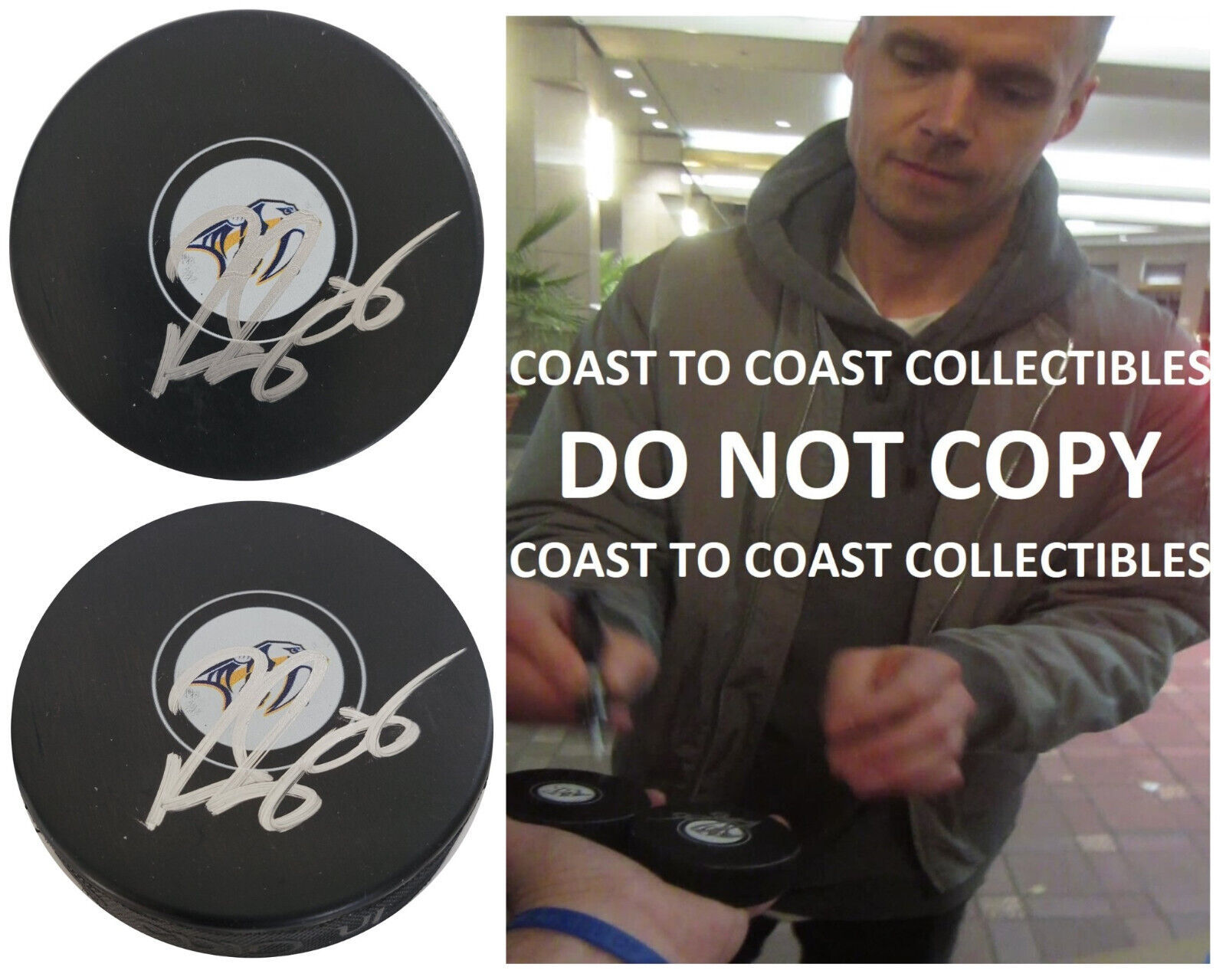 Primary image for Pekka Rinne signed Nashville Predators logo Hockey Puck COA proof autographed