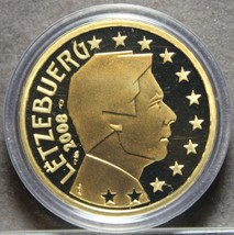 Luxembourg 20 Cents, 2008 Encapsulated Proof~RARE~2,500 Minted~Henry Rul... - $27.04