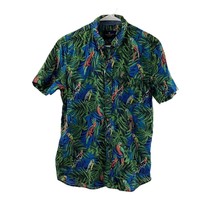 American Eagle Button-Down Hawaiian Men&#39;s Shirt Medium Parrots Chest Poc... - £19.85 GBP