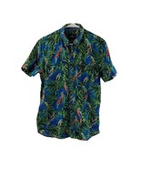 American Eagle Button-Down Hawaiian Men&#39;s Shirt Medium Parrots Chest Poc... - £19.79 GBP