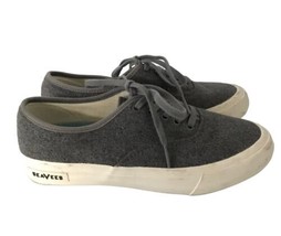 SEAVEES for J CREW Womens Shoes Gray Wool LEGEND Sneakers Lace Up Sz 7 - £8.99 GBP