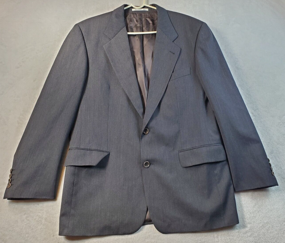 Primary image for HUGO BOSS Blazer Coat Men Size 40R Gray Long Sleeve Single Breasted 2 Button EUC