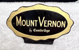 Vintage Mount Vernon by Cambridge Stoer Display Sign 4 3/8 x 2 3/4 Paper... - $302.09 MXN