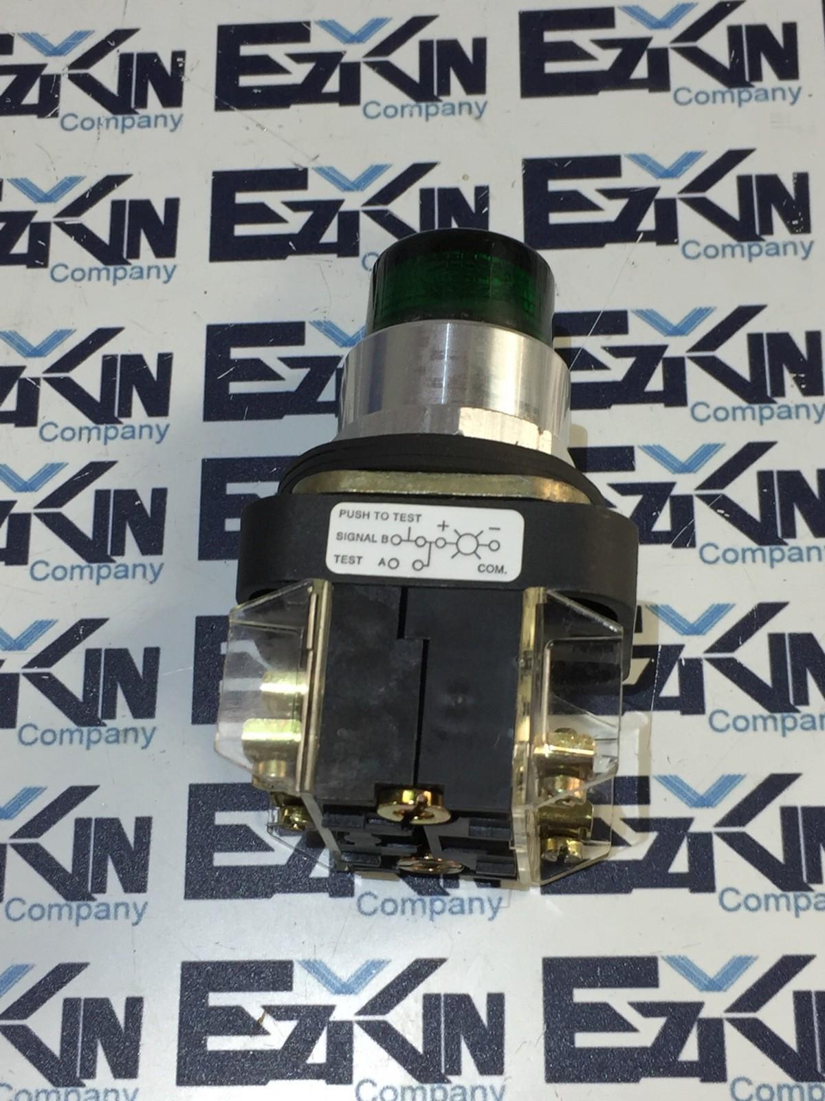 Allen Bradley 800T-QT10 SER.T Illuminated Green Pushbutton  - $19.50