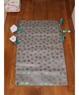 CTC Christine Taylor Collection XL Fabric Gift Bag gray green 23&quot; lot of... - $357.18 MXN