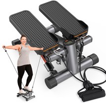 Stair Stepper For Exercise, Mini Steppers With Resistance Band, Hydrauli... - £115.62 GBP