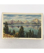 VTG Crandall Postcard #1017 The Grand Teton Range And Jackson Lake 7A-H5... - $7.91