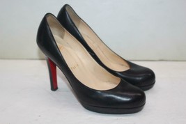 Christian Louboutin Black Leather New Simple Pumps 120 Size 36.5 / 6.5 US - £297.04 GBP