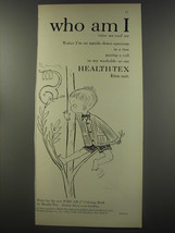 1956 Health-Tex Fashion Ad - Who am I color me and see - £14.55 GBP