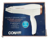 Conair Double Ceramic 1875 Ionic Conditioning White/Rose Gold Hair Dryer - £10.22 GBP