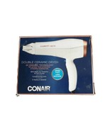 Conair Double Ceramic 1875 Ionic Conditioning White/Rose Gold Hair Dryer - $13.06