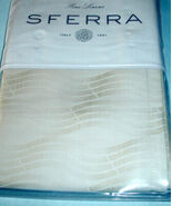 Sferra Vissio Euro Sham Champagne Cotton Sateen Jacquard Made in Italy New - $54.90
