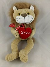 Animal Adventure Lion Plush XOXO Heart 12 Inch 2005 Stuffed Animal Toy - $12.95