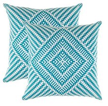TreeWool (Pack of 2) Decorative Throw Pillow Covers Kaleidoscope Accent in 100%  - £15.07 GBP