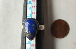 Lunar Power  Wellness Healing Gemstone Ring size 7.75 UN074 blue - £9.82 GBP