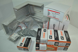 Large Lot of Wiremold Raceway Parts - Elbows, Entrance End Fittings, Bra... - $70.35