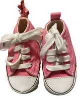 Converse All Star Chuck Taylor Baby Girl Toddler Infant Pink Shoes~size 1 Low - £11.83 GBP