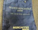 Vtg  Vintage Draw String Rosier Merchantile Bank Deposit Bag Ste Genevie... - $14.85
