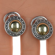 Lagos Caviar 18k gold and sterling French clip earrings - $346.50