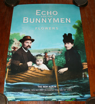 ECHO &amp; THE BUNNYMEN Flowers ORIG 2001 Cooking Vinyl PROMO POSTER - £31.89 GBP
