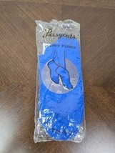 Vintage Socks Pussycats Women 9-11 Blue Low Cut Fleece Booties USA Seale... - $18.76