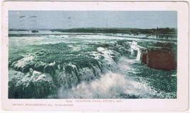 Postcard Chaudiere Falls Ottawa Ontario 1905 3 1/4&quot; x 5 1/2&quot; - £14.79 GBP