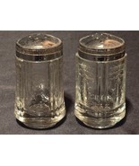 Vintage Indiana Glass Recollection Salt &amp; Pepper Shaker Set With Metal Lids - €9,42 EUR
