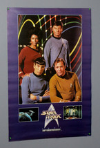 1991 Star Trek 36 by 23 3/4 inch poster: Captain Kirk/Mr Spock/Uhura/Bon... - $30.66