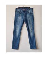 Armani Exchange Men&#39;s Blue Jeans J13 Slim Sz 32 Distress - $49.99