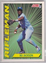 M) 1991 Score Baseball Trading Card - Bo Jackson #412 - £1.54 GBP