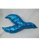 Small 12&quot; Blue Clip on Mermaid Costume Tail Fish Scale Print Fin Siren S... - €9,24 EUR