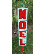 Vintage Cross Stitch Christmas Door Hanger Decoration &quot;Noel&quot; - $17.63 CAD