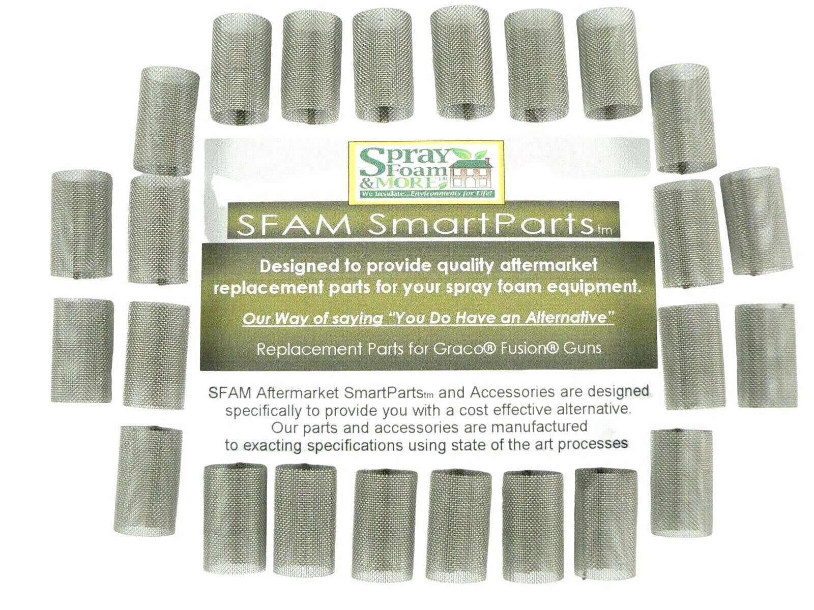 Primary image for Spray Foam 60 mesh filters 60 pc fits Graco Fusion Air Purge AP guns 246358 SFAM
