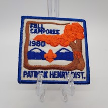Vintage BSA 1980 Patrick Henry District Fall Camporee 3&quot;x3&quot; Patch - $12.75