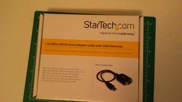 Star Tech.com 1ft usb to RS232 Serial Adapter Cable with COM Retention - $27.60 CAD