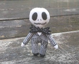 Tiny Jack Skellington Plush, Miniature Jack Skellington Doll, Nightmare B4 X&#39;mas - £28.04 GBP