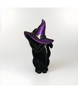 Bath &amp; Body Works Halloween Flocked Black Cat Witch Hat Wallflower Plug ... - $41.86 CAD