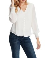 1.State Size-M Smocked Detail Button-Up Blouse / FREE SHIPPING - $459.27 MXN