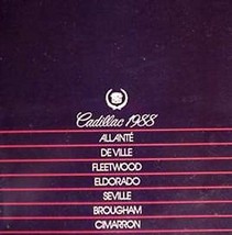 1988 Cadillac Prestige Brochure, Fleetwood Eldorado - £13.50 GBP