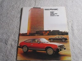 Vintage 1980 AMC American Motors Sales Brochure AMX spirt eagle 4-WD 27 pages - £9.09 GBP