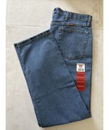 Rustler Men's Jeans Denim Blue Regular Fit Straight Leg Heavyweight NWT: 36 x 32