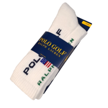 Polo Golf Ralph Lauren Men&#39;s Ribbed Socks with American Flag White Size ... - £11.01 GBP